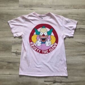 The Simpson’s Krusty the Clown Pink Tee Shirt